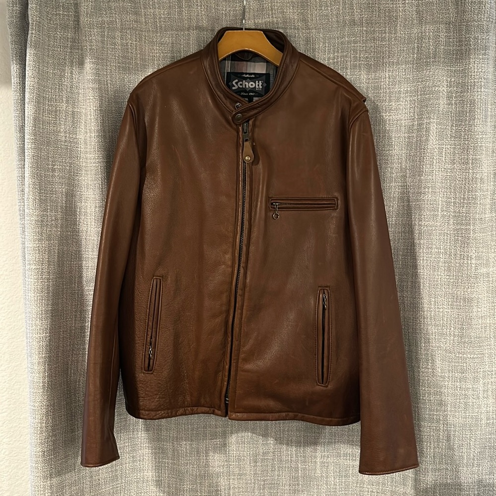 NWOT Schott Men’s Leather Jacket size XXL